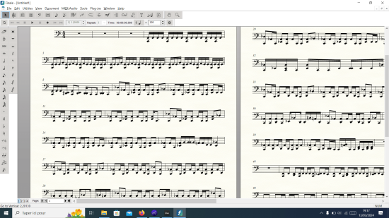Capture d'écran de la partition.